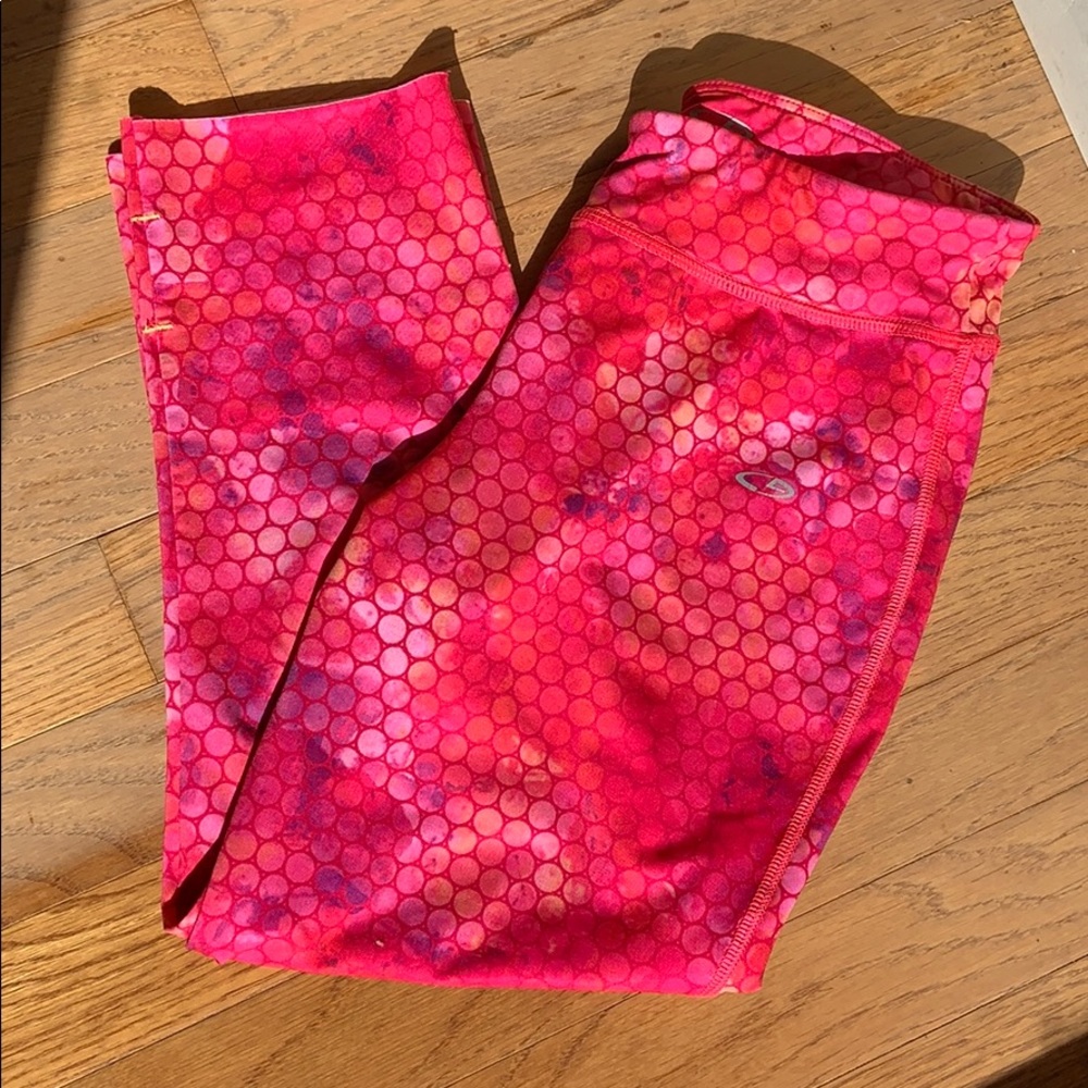 👙Champion Kids Large (10-12) Pink, Purple, and Orange Capri Leggings